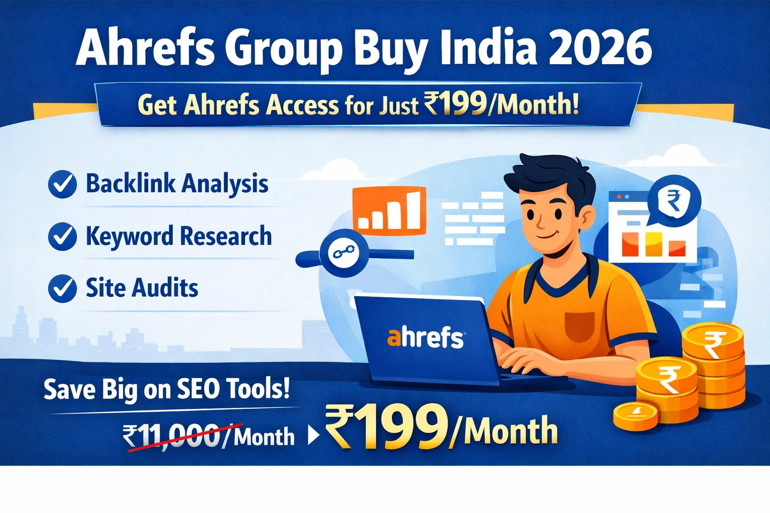 ahrefs group buy india